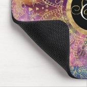 Gouden Mandala Waterverf kleurrijke nevel Muismat (Hoek)