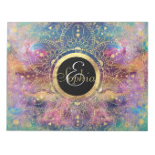 Gouden Mandala Waterverf kleurrijke nevel Notitieblok (Voorkant)