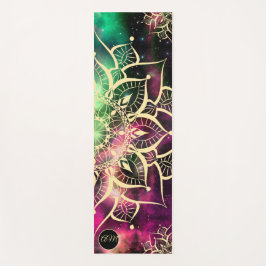 Gouden Mandala Waterverf Nevel Initialen Yogamat