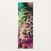 Gouden Mandala Waterverf Nevel Initialen Yogamat (Achterkant)