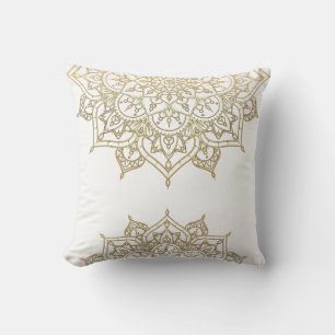 Gouden Mandala Witte Chic Glamour Moderne Glamour Kussen