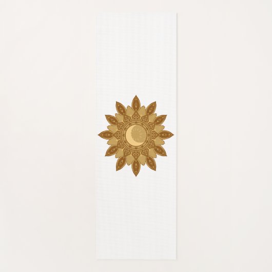 Gouden Mandala Yoga Mat (Voorkant)