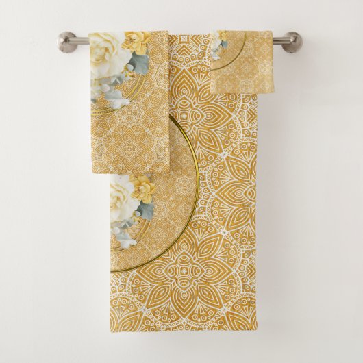 Gouden mandala's van verschillende geometrische ci bad handdoek (Insitu)