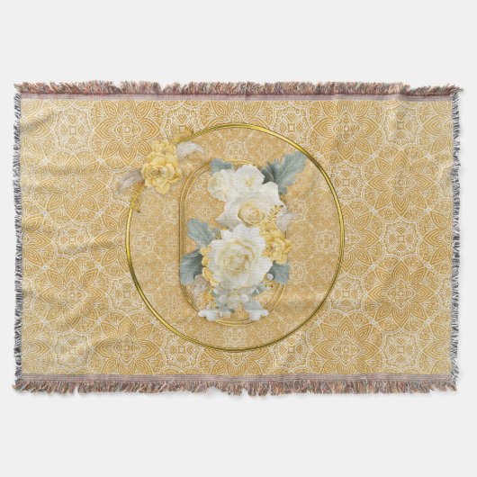 Gouden mandala's van verschillende geometrische ci deken (Voorkant)