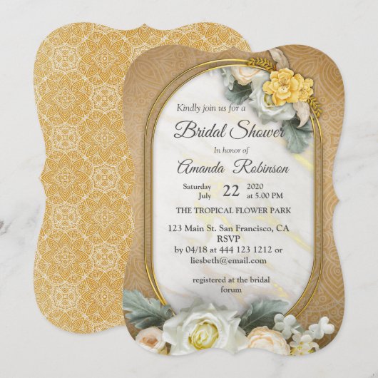 Gouden mandala's van verschillende geometrische ci kaart (Voorkant / Achterkant)