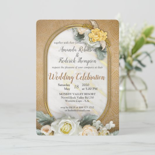 Gouden mandala's van verschillende geometrische ci kaart (Staand voorkant)