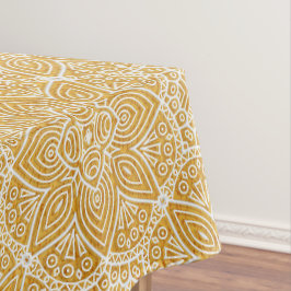 Gouden mandala's van verschillende geometrische ci tafelkleed