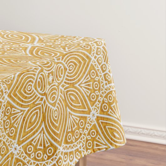 Gouden mandala's van verschillende geometrische ci tafelkleed (Voorbeeld)