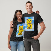 Gouden Maneki Neko Kat Kleding T-shirt (Unisex)