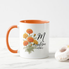 Gouden Marigold Bloemenmok — Madison-editie Mok