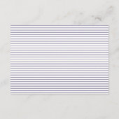 Gouden marine anker strepen nautische bruiloft informatiekaartje (Achterkant)