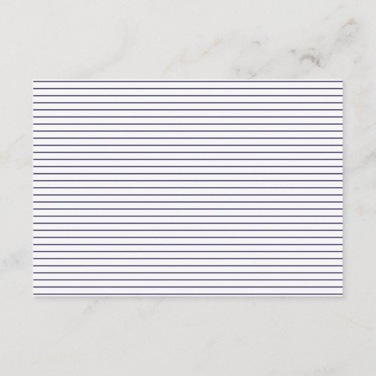 Gouden marine anker strepen nautische bruiloft informatiekaartje (Achterkant)