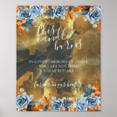 Gouden marine Deze kaars brandt in liefdevolle her Poster (Voorkant)