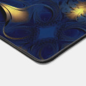 Gouden Marine Fractal Monogram Naam Bureaumat (Hoek)