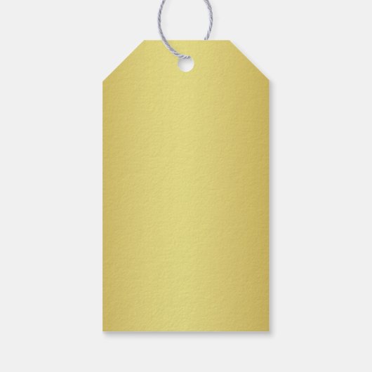 Gouden marine koraal pailletten diamanten boog cadeaulabel (Achterkant)