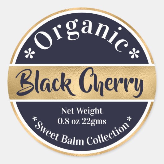 Gouden Marine Labels DIY Lip Gloss Bad Body Gifts (Voorkant)