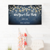 Gouden marine Oudejaarsavond feest sprankelend Spandoek (Insitu)