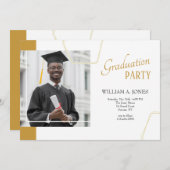 Gouden Marker Foto Afstuderen Kaart (Voorkant / Achterkant)