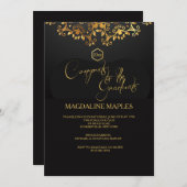 Gouden Marktplaats Uitnodiging (Voorkant / Achterkant)