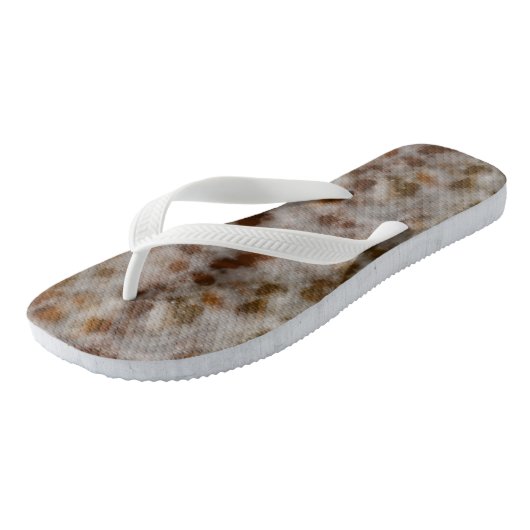 gouden Marmer Abstract Teenslippers (Schuin)