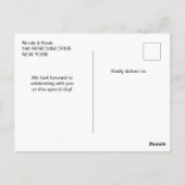 Gouden Marmer Agate 21e Verjaardag Briefkaart (Achterkant)