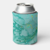 Gouden Marmer: artistieke textuur Blikjeskoeler (Blikje Achterkant)