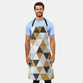 Gouden marmer, geometrische naadloze textuur schort (Gedragen)