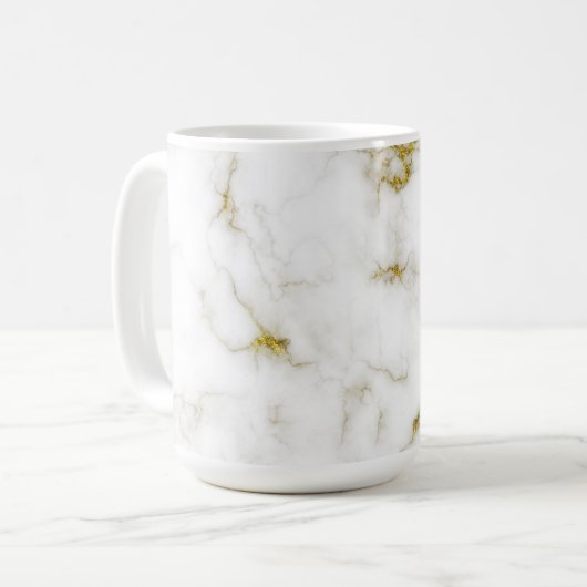 Gouden Marmer Koffiemok (Voorkant links)