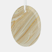 Gouden marmer: luxe textuur achtergrond. glas ornament (Voorkant links)