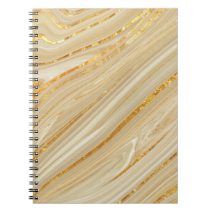 Gouden marmer: luxe textuur achtergrond. notitieboek