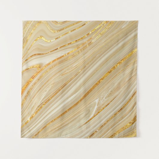 Gouden marmer: luxe textuur achtergrond. wandkleed (Voorkant)