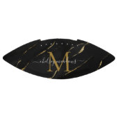 Gouden Marmer Monogram Calligrafie Script Naam  American Football (Paneel)