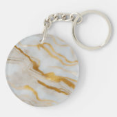Gouden Marmer Sleutelhanger (Achterkant)