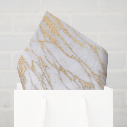 Gouden Marmer Tissuepapier (Cadeauzakje)