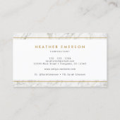 Gouden Marmer Visitekaartje (Achterkant)