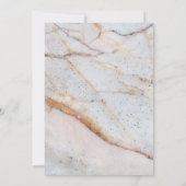 Gouden Marmer Wij Verlaten Ons Gouden Hartjes Call Kaart (Achterkant)