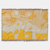 Gouden Marmeren Abstract Ontwerp voor Verfijnde Ru Deken (Voorkant)