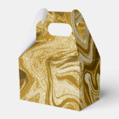 Gouden marmeren agaat 21e verjaardag bedankdoosjes (Achterkant)