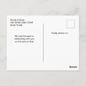 Gouden marmeren agaat 21e verjaardag briefkaart (Achterkant)