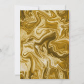Gouden marmeren agaat 21e verjaardag kaart (Achterkant)