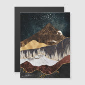 Gouden marmeren berg onder sterrenhemel (Voorkant / Achterkant)