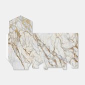 Gouden Marmeren Favor Box Bedankdoosjes (Uitgevouwen)