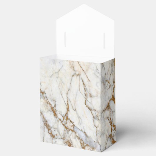 Gouden Marmeren Favor Box Bedankdoosjes (Geopend)