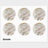 Gouden Marmeren Fles Kaars Jar Lid Product Label (Vel)