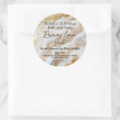 Gouden Marmeren Fles Kaars Jar Lid Product Label (Tas)