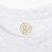 Gouden Marmeren Folie Textuur Labels (Aangebracht)