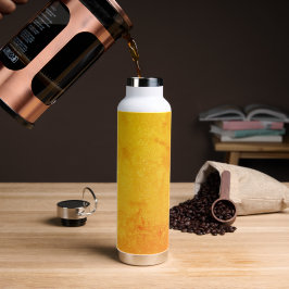 Gouden Marmeren Glow RVS Fles