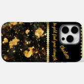 Gouden marmeren patronen in de kosmische ruimte Case-Mate iPhone case (Achterkant (horizontaal))