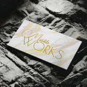 Gouden Marmeren Steen Werken Countertops Monumente Visitekaartje