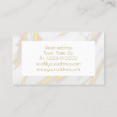 Gouden Marmeren Steen Werken Countertops Monumente Visitekaartje (Achterkant)